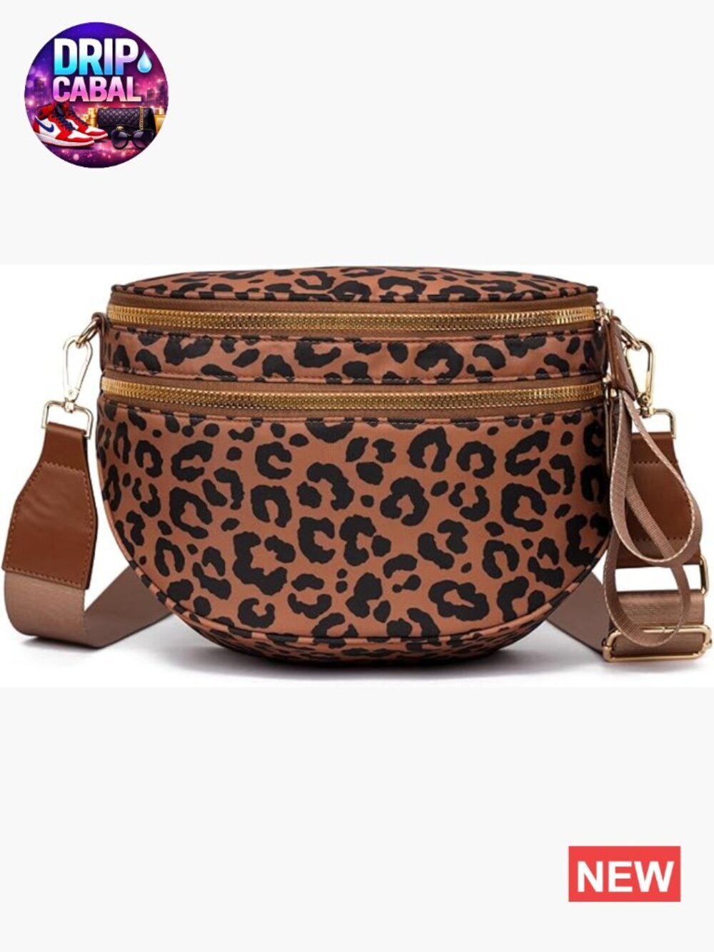 Nylon Crossbody Bags for Women Fanny Pack Sling Bag Waist Pack 4-in-1